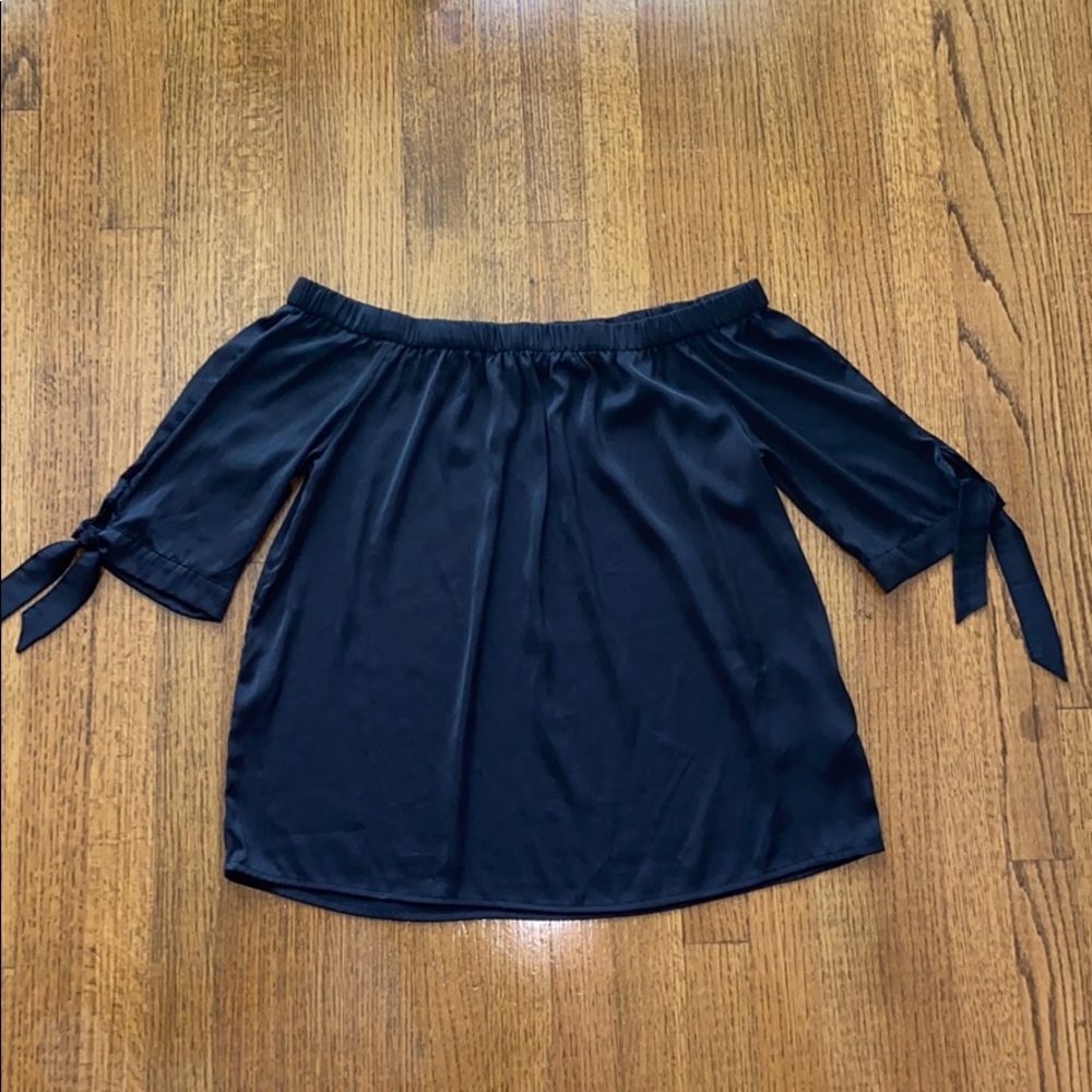 Silk Off the Shoulder Blouse
